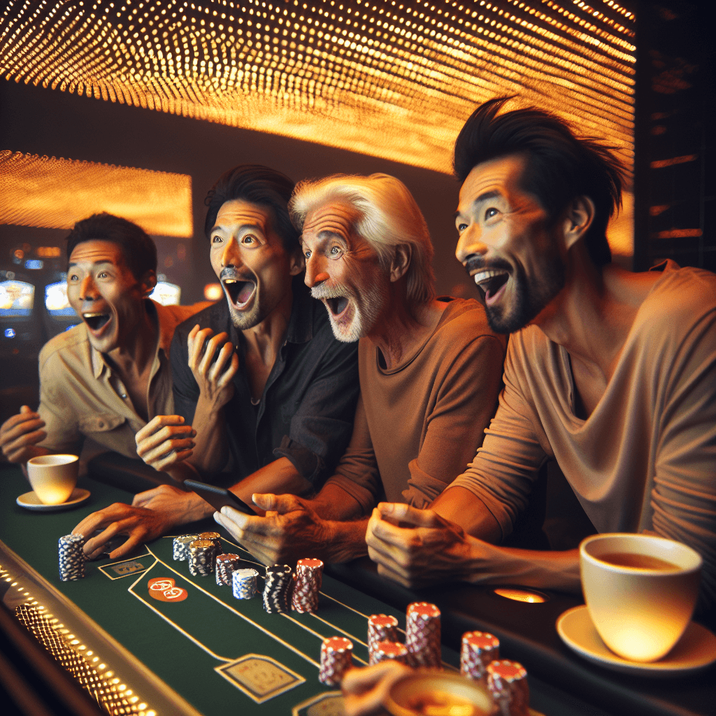 Momen jackpot di game, layar penuh kemenangan dengan cahaya golden hour