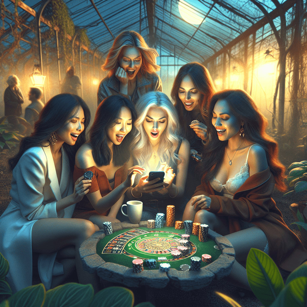 Suasana romantis rumah kaca diterangi cahaya bulan