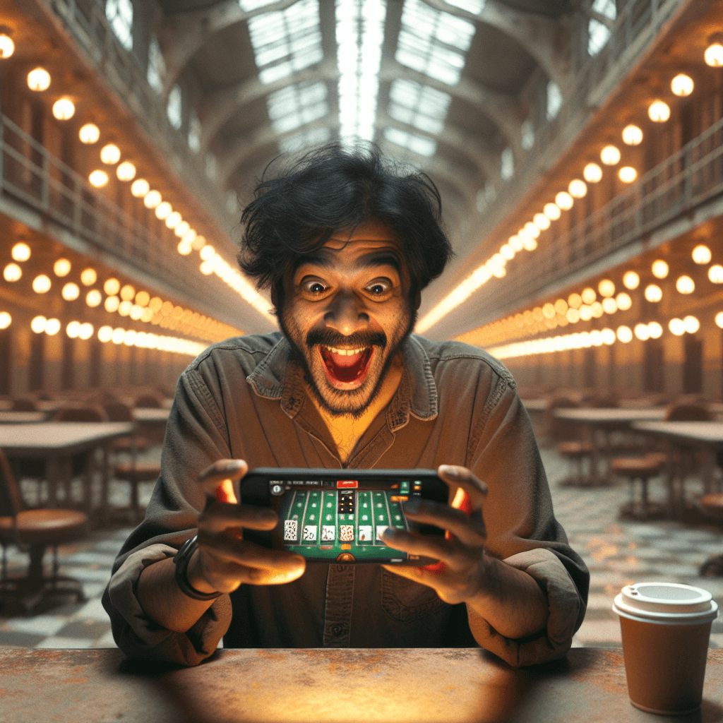 Gambar tema teka-teki misteri di 918Kiss dengan suasana asylum