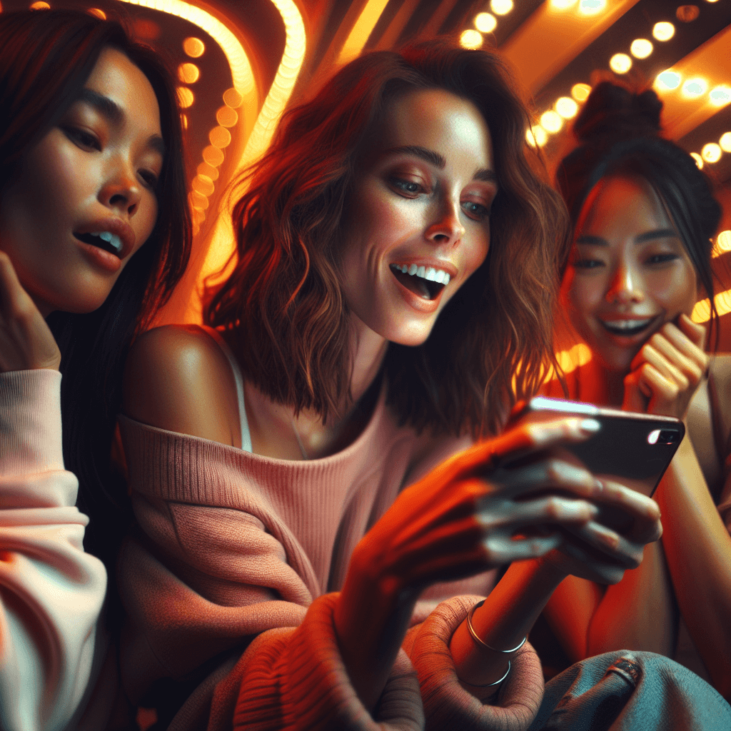 Layar kemenangan arcade, penuh dengan cahaya dan simbol-simbol kemenangan