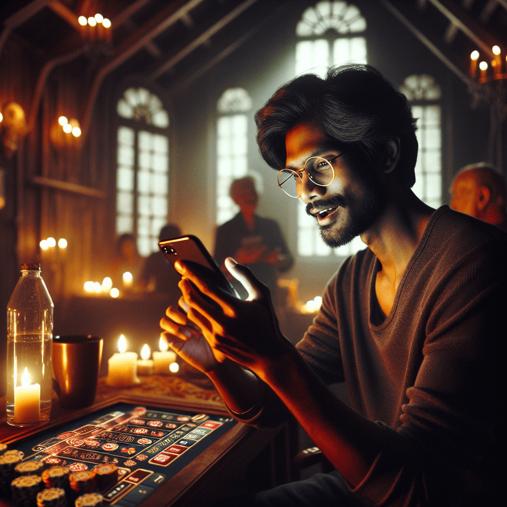 Suasana grind di loteng mansion dengan lilin dan atmosfer intens