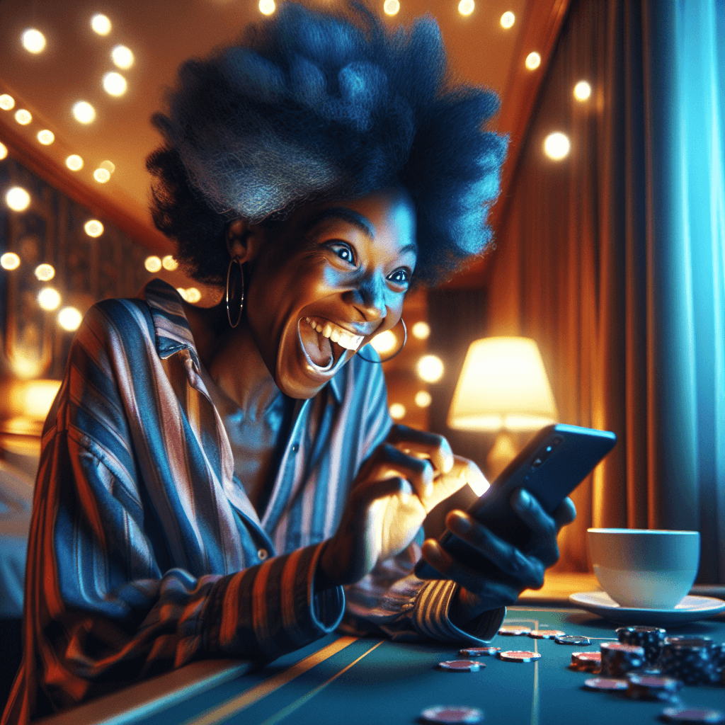 Gambaran suasana kasino online yang intens