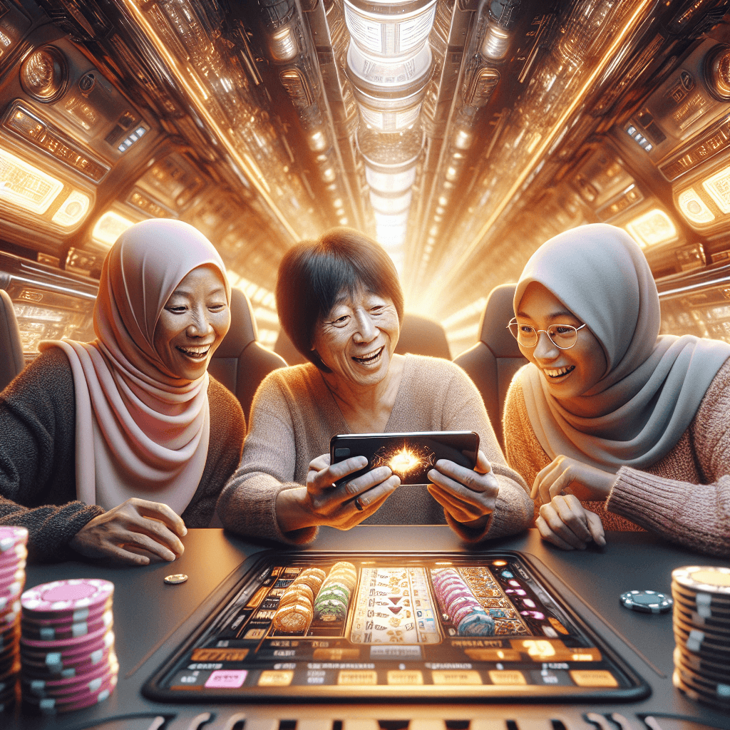 Gambar tema casino NTC33 yang gritty, penuh lampu dan aksi, mengingatkan pada permainan kami