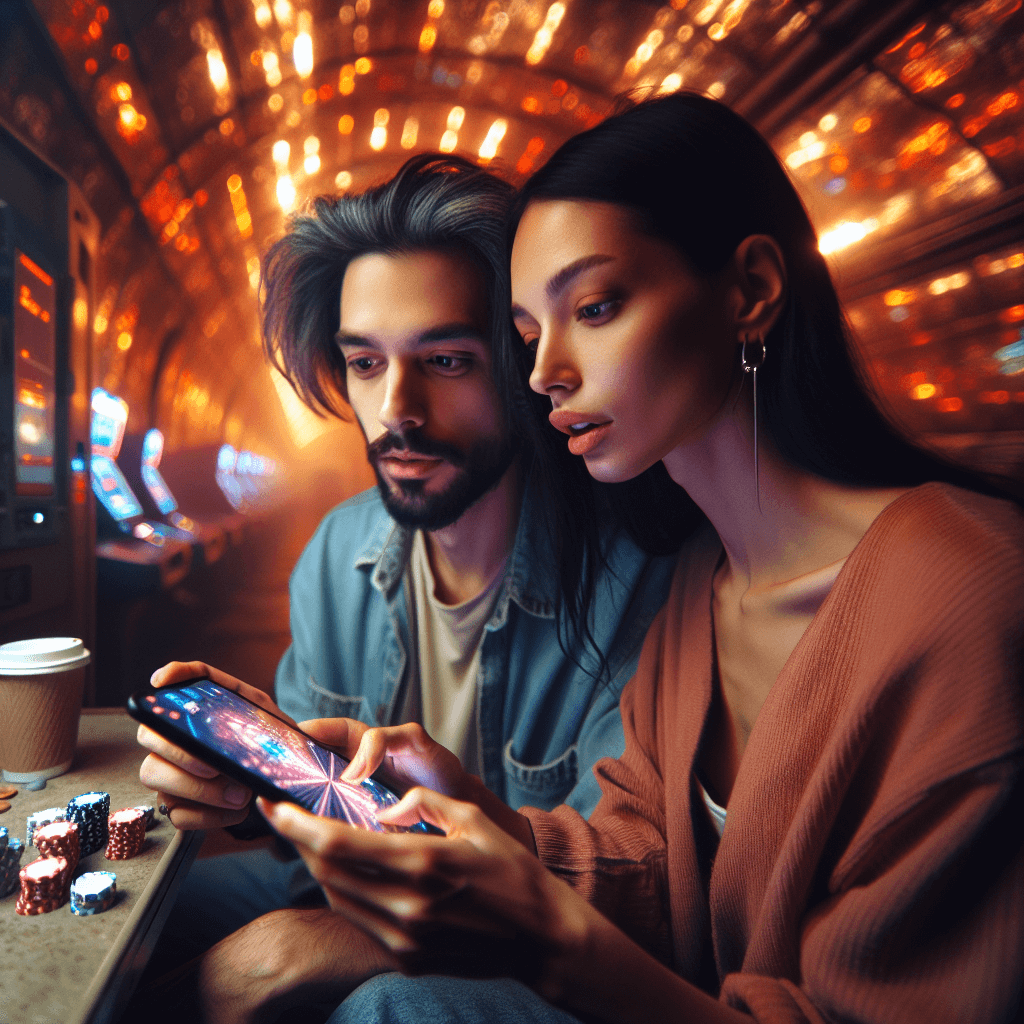 Lab futuristik dengan cahaya hologram, atmosfernya bikin adrenalin pump