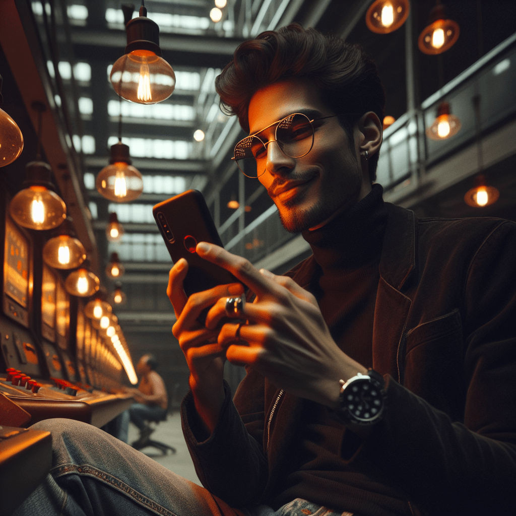 Screenshot gameplay NTC33 dengan suasana futuristik