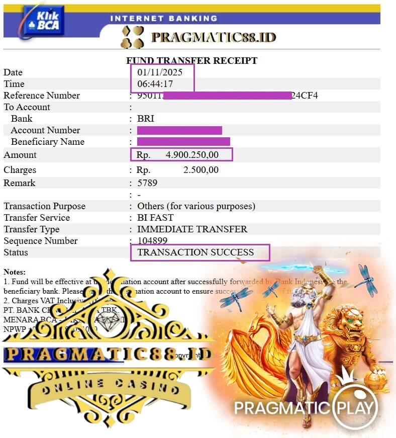 Bukti transfer jackpot Live22 yang bikin senyum lebar