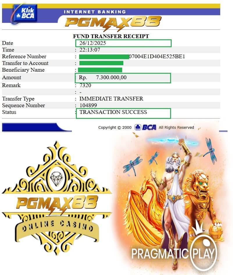 Bukti transfer jackpot gue dari 918Kiss