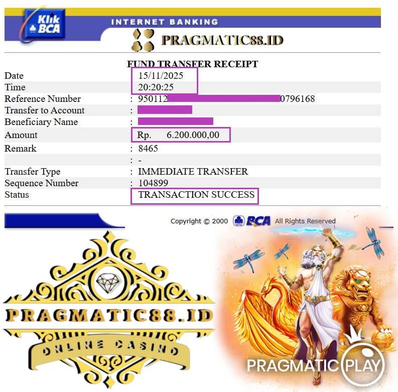 Bukti transfer kemenangan Joker123 yang bikin lega