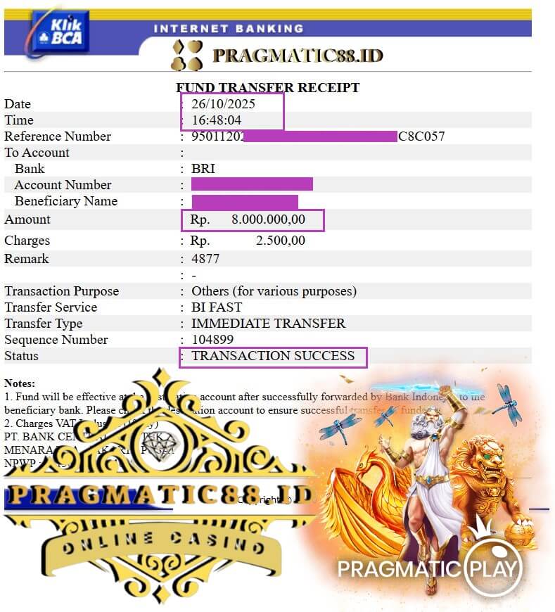 Bukti transfer kemenangan Joker123 yang bikin greget