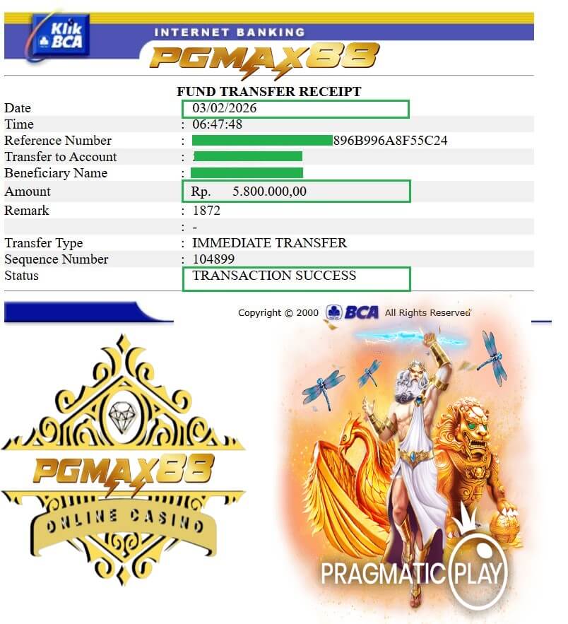 Bukti transfer kekalahan di ACE333, tapi ini cuma awal cerita