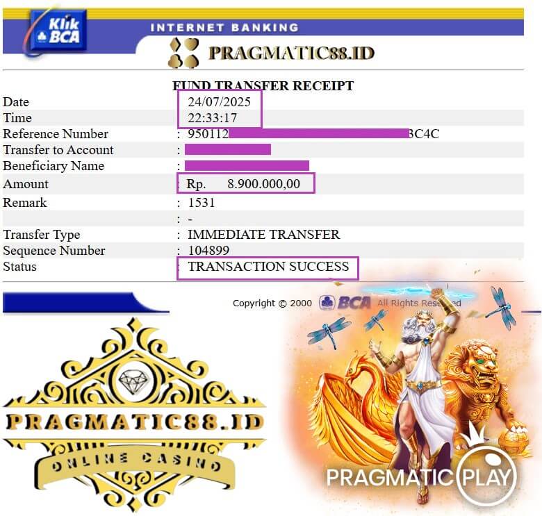 Kemenangan Thomas Davis di Live22