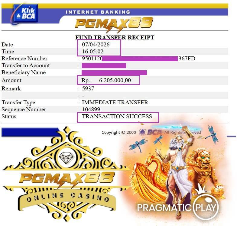 Bukti transfer kemenangan Live22, nominalnya bikin senyum