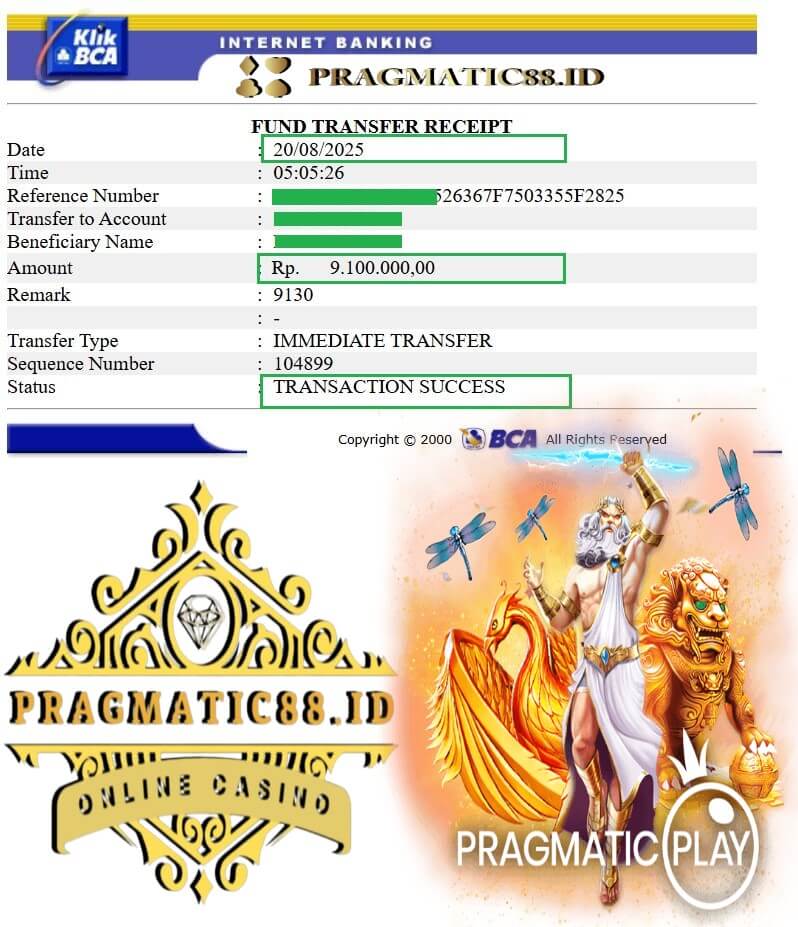 Bukti transfer 5 juta masuk rekening gw