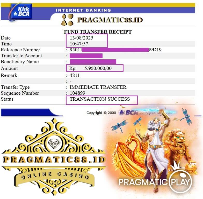 Bukti pembayaran jackpot Mega888 oleh John Wilson