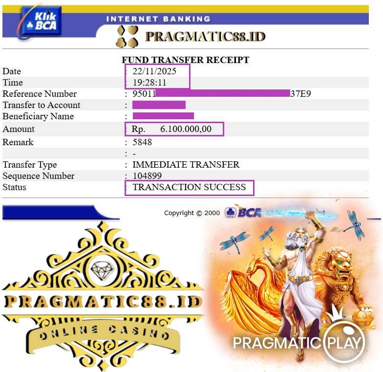 Bukti transfer jackpot gue yang bikin merinding