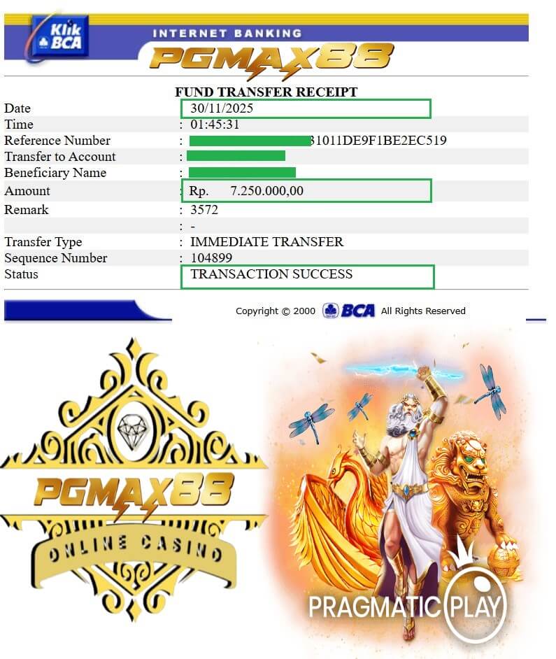 Bukti transfer 15 juta masuk rekening