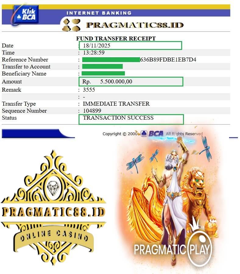 Bukti transfer jackpot gue yang bikin merinding