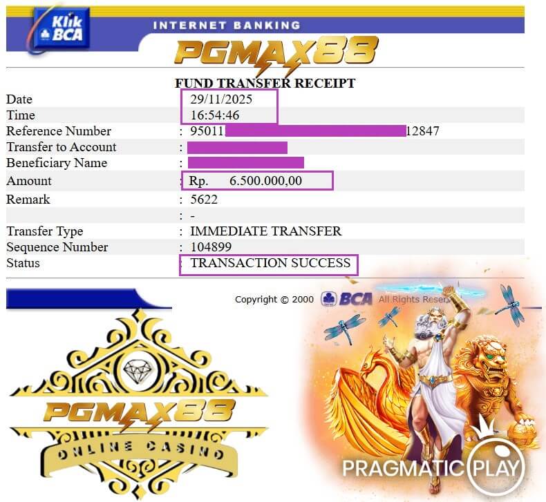 Slip transfer bank bukti kemenangan Joker123