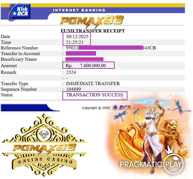 Bukti transfer kemenangan dari rival setelah bongkar rahasia