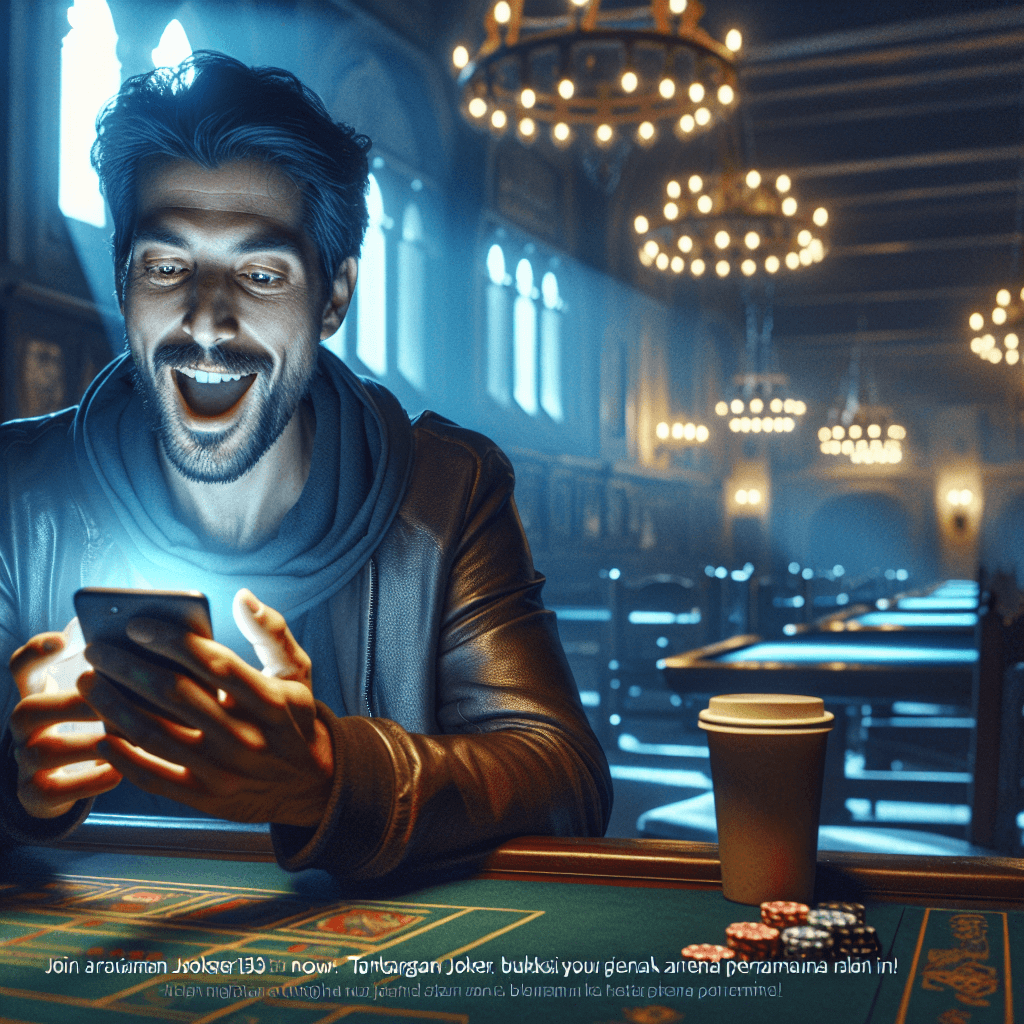 Momen kemenangan di arena Joker123 dengan simbol-simbol jackpot