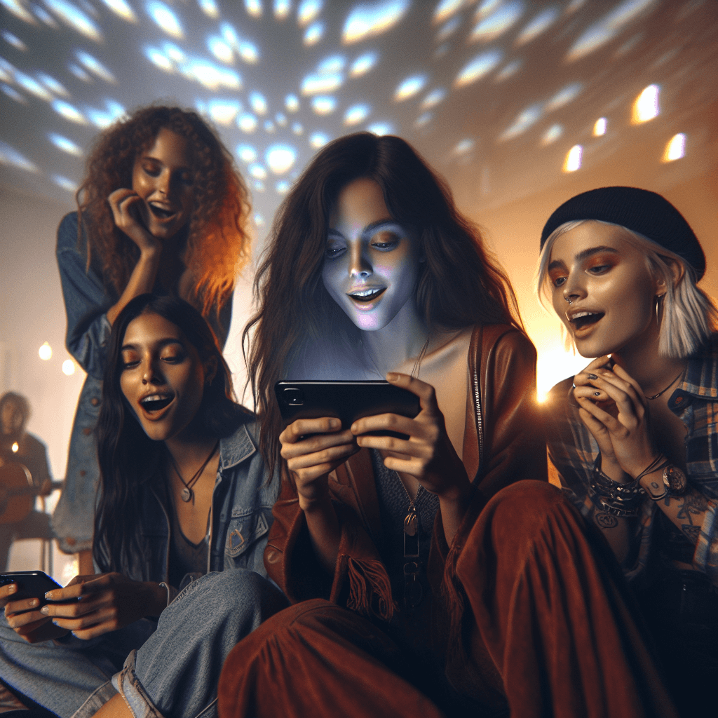 Suasana gaming session di dungeon dengan projection mapping twilight