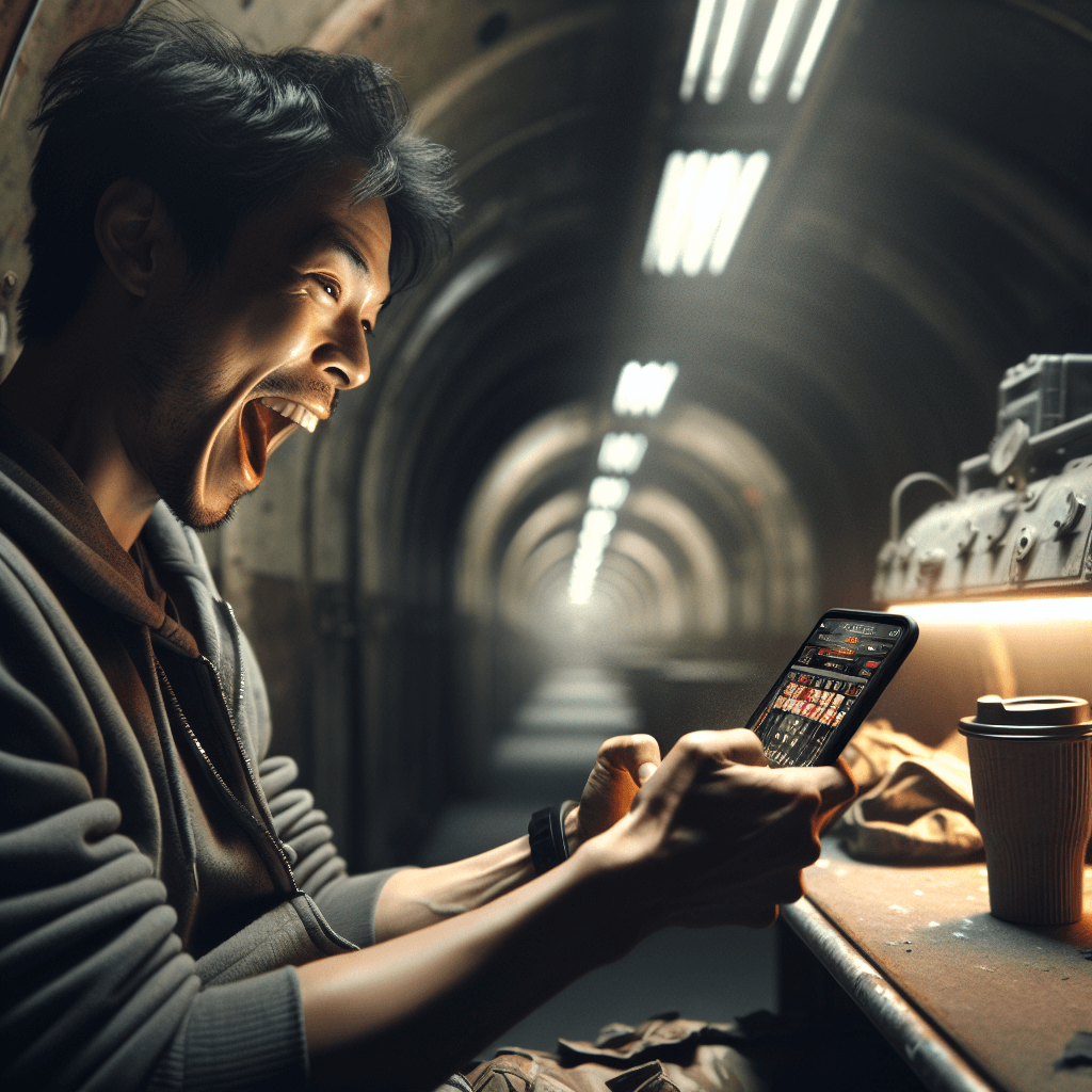 Screenshot gameplay Live22 di shelter post-apocalyptic