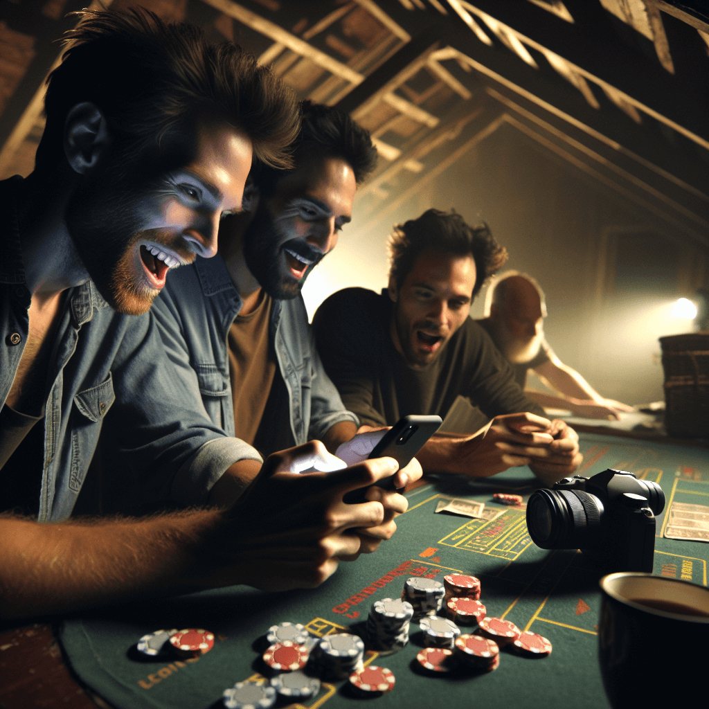 Gambar attic berhantu dengan kartu dan dadu Live22