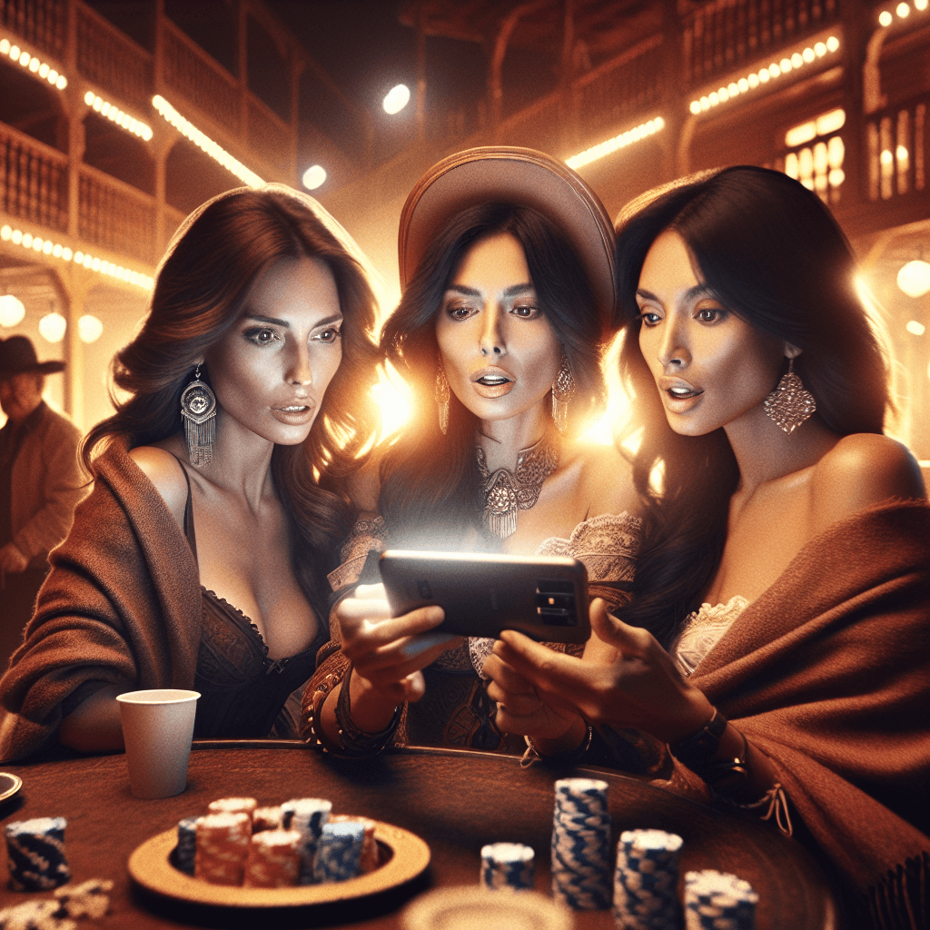 Suasana saloon Wild West yang mewah