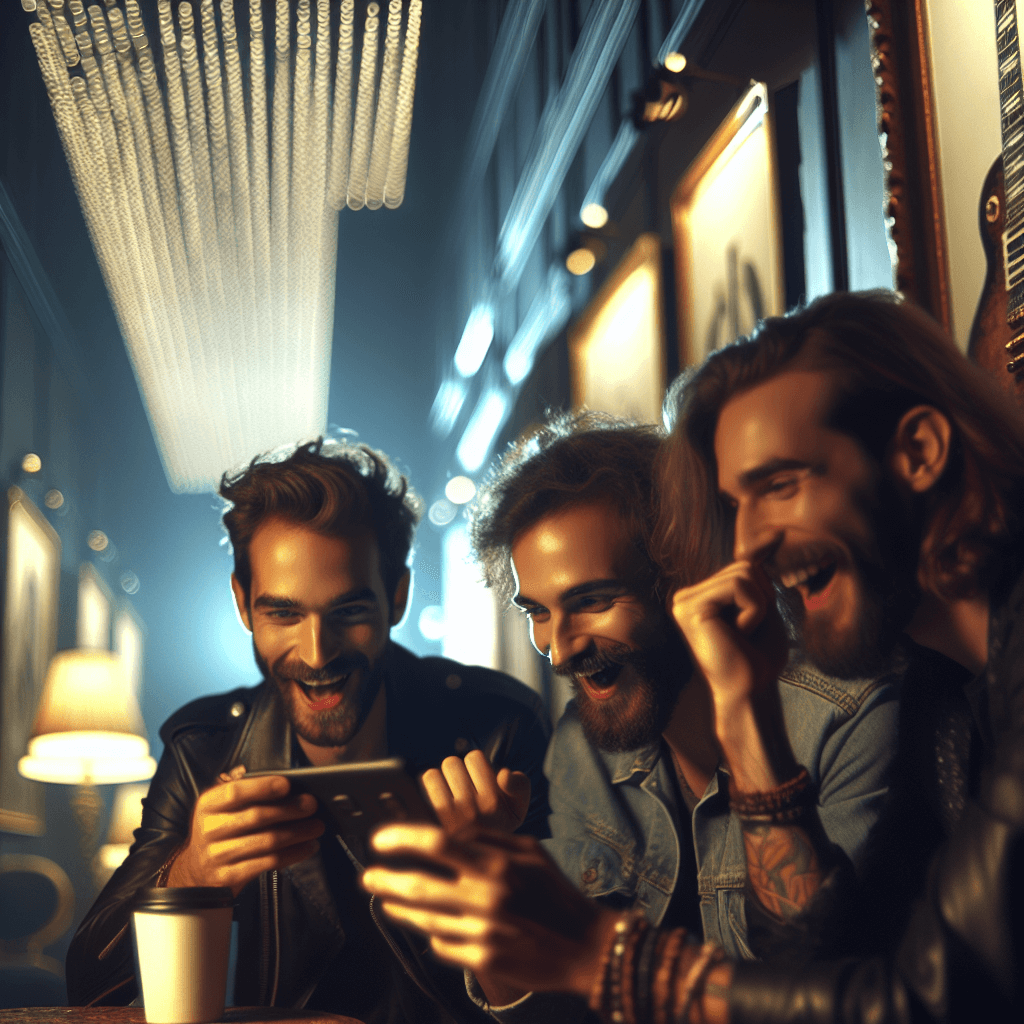 Suasana arena turnamen di gallery seni dengan lighting LED matrix