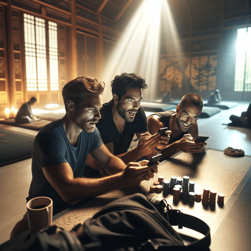 Gambar suasana tegang di meja kartu malam itu