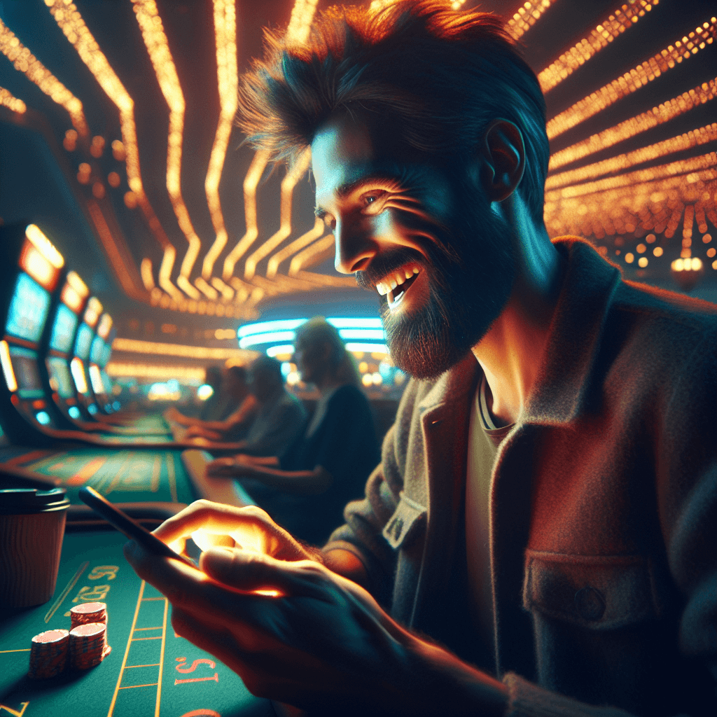 Suasana seru main kasino online di malam hari