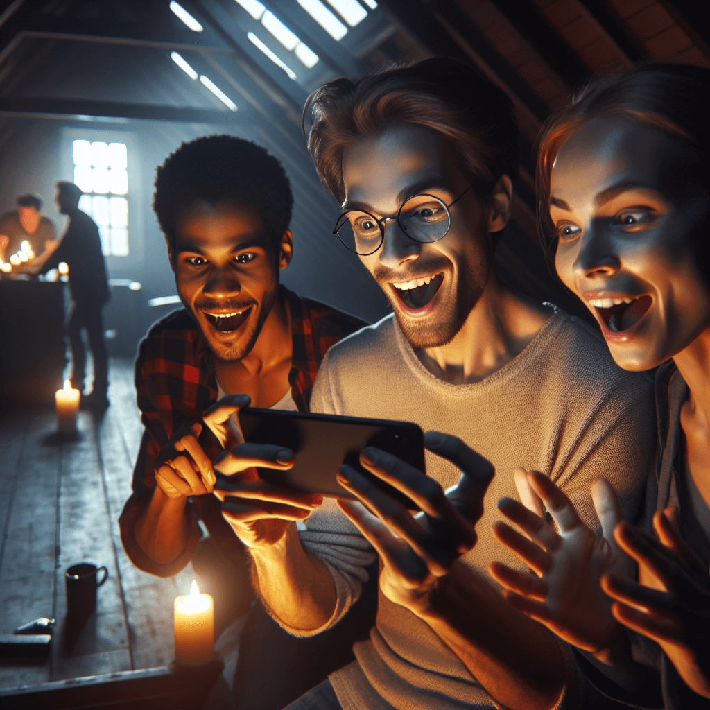 Momen kemenangan di game dengan suasana tegang